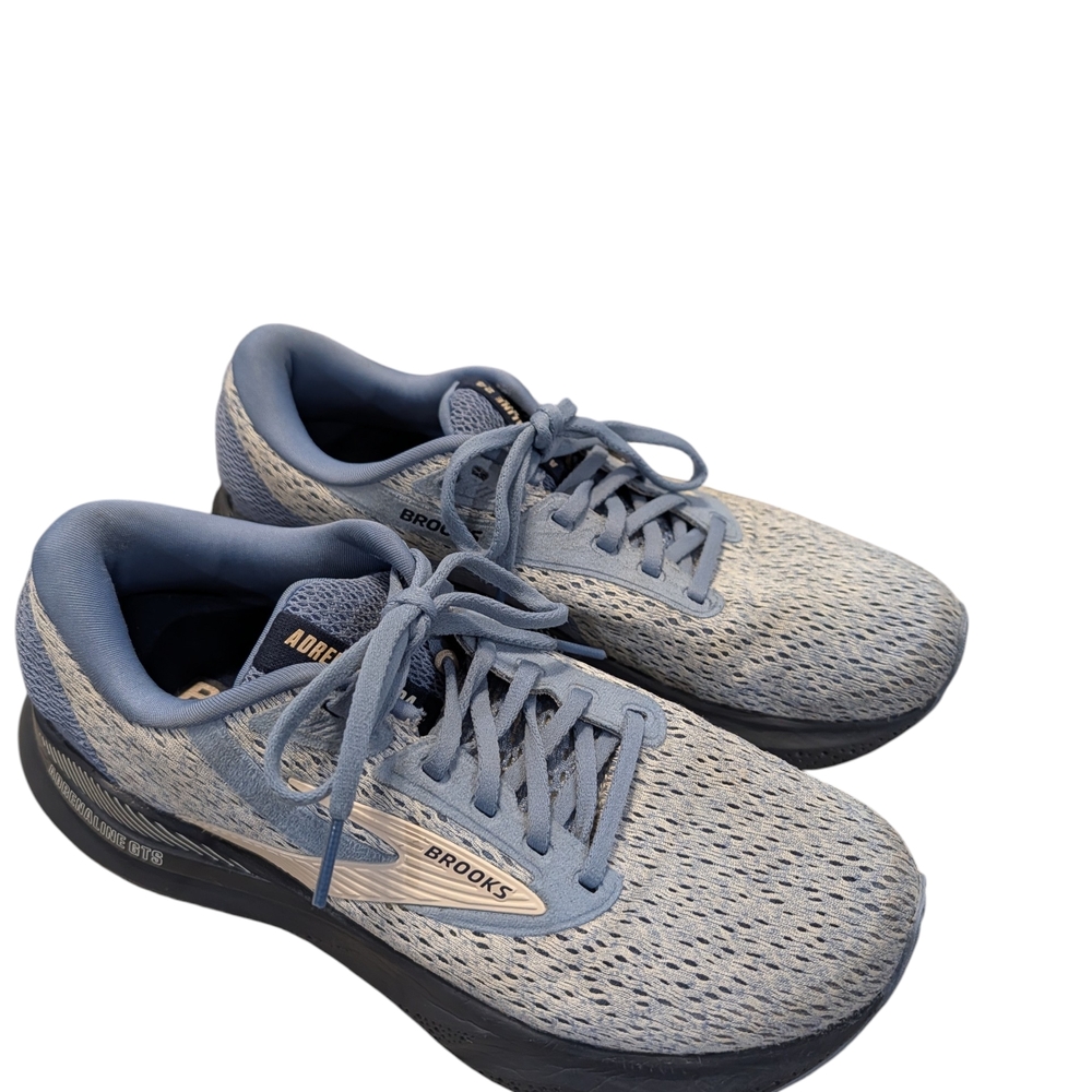 Brooks Adrenaline GTS 24 Women’s 7.5 B Running Shoes Blue Athletic Sneakers